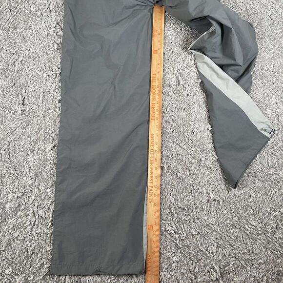 Nike Nylon Track Pants Men's Medium Y2K Baggy Gray Activewear Drawstring Gym VTG - Picture 7 of 8